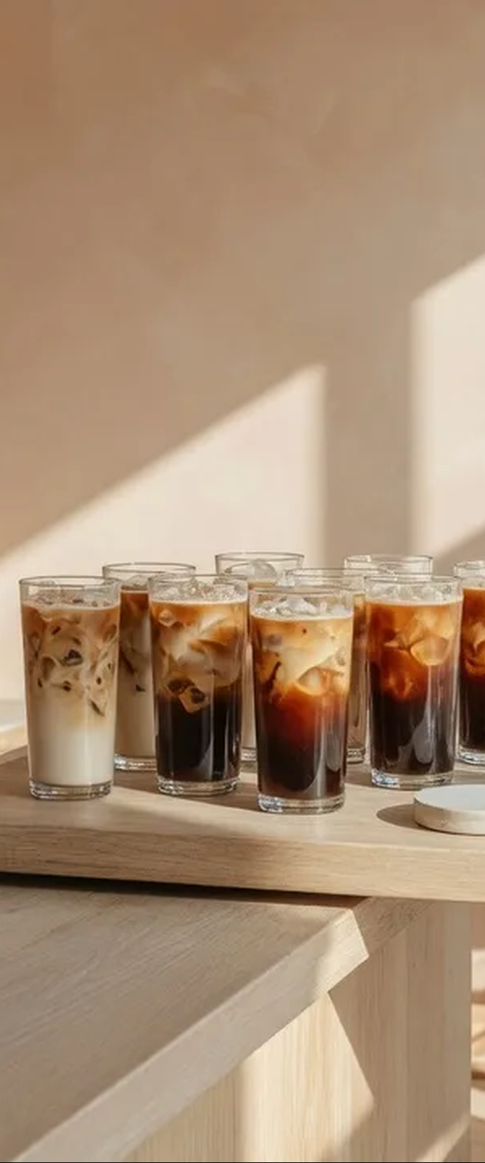 Frappe topped with whipped cream