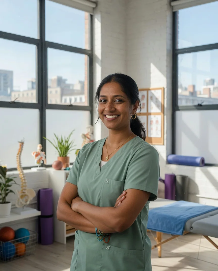Priya Natarajan, Senior physiotherapist