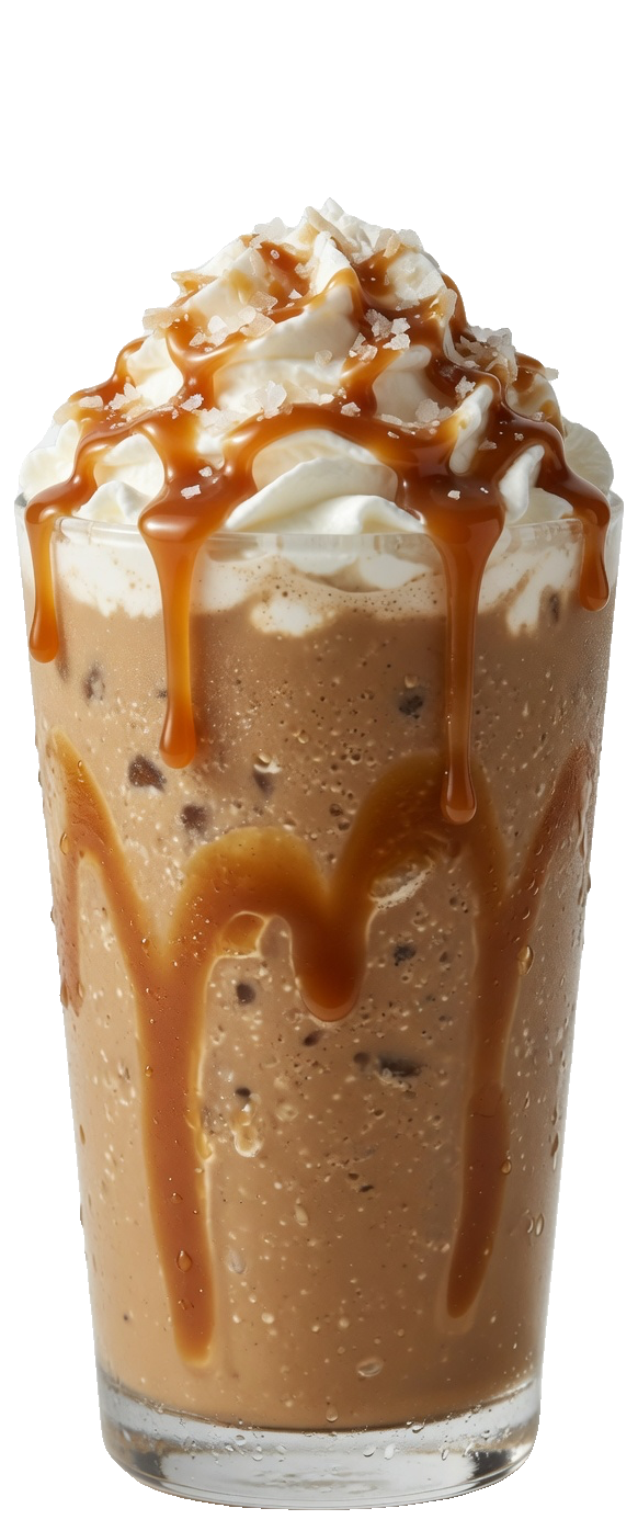 Salted caramel blend with whipped cream
